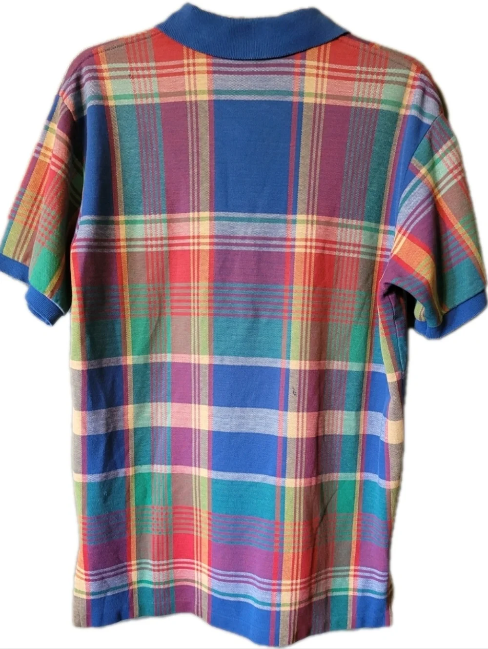POLO by Ralph Lauren Shirt Medium Madras Multicolor Plaid Y2k Vintage Preppy